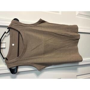 Ribbed Sleeveless Tank Top Size Large 488
